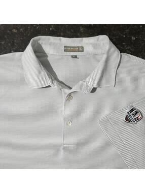 Peter Millar Summer Comfort Ryder Cup Golf Polo Striped Stretch Performance XL
